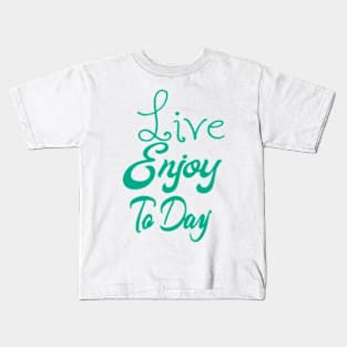 Green Enjoy Kids T-Shirt